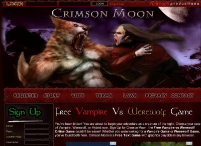 Crimson Moon Vampire Games